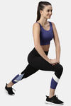Enamor Medium Impact Sports Bra - Greek Blue — thumbnail 4
